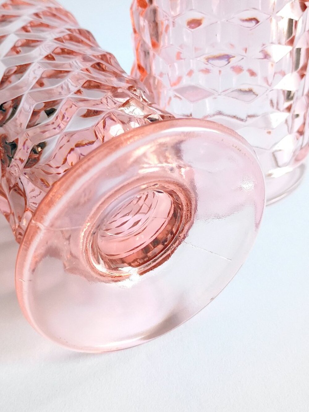 Indiana Glass Cube Iced Tea Glasses Pink - Picture 4 of 7